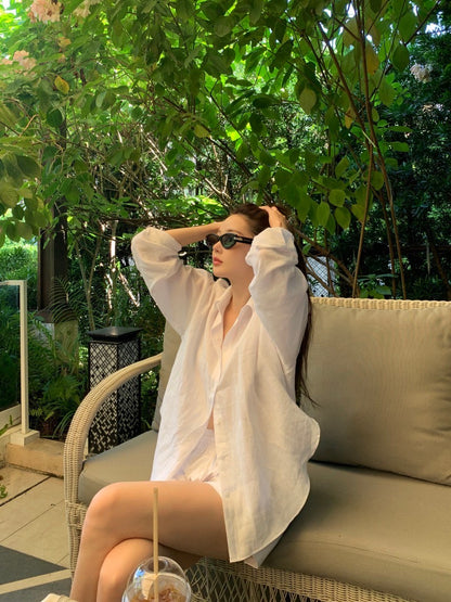 Oct. 經典版型 寬鬆百搭男友襯衫 白色