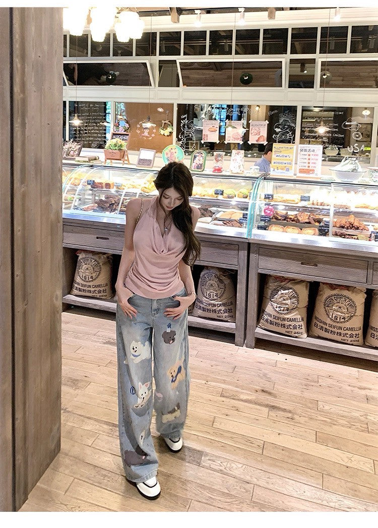 25Jul. 穿上就是氣質姊姊 蘯領露背背心 粉