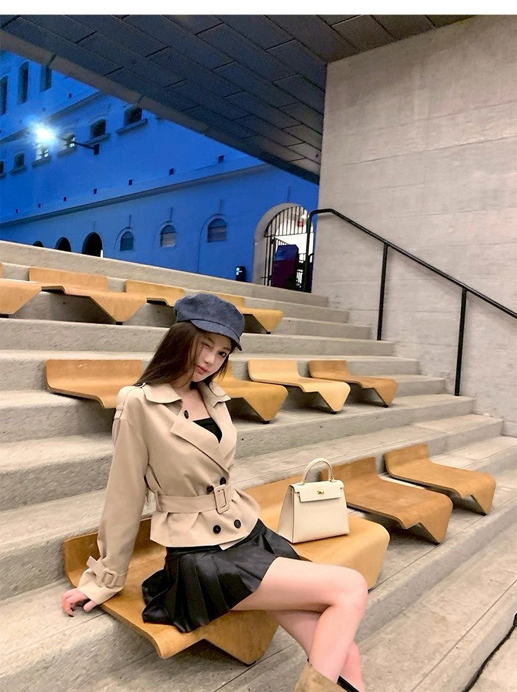 25Sep. 高訂顏值大翻駁腰帶卡其風衣