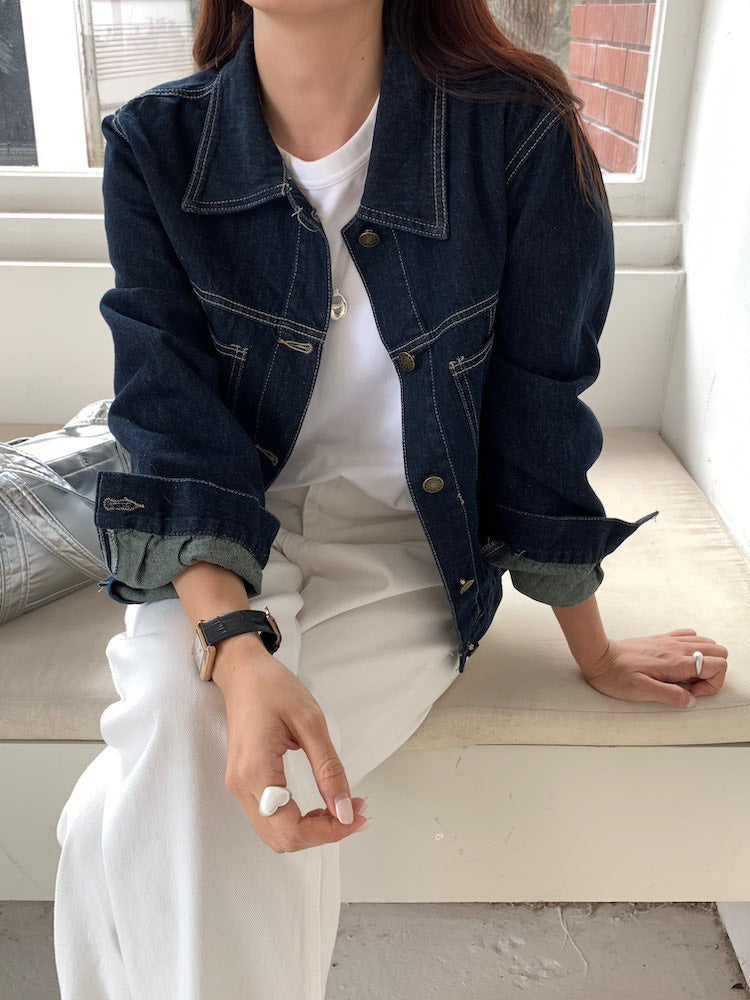 25Dec. 休閒韓chic原色牛仔丹寧外套