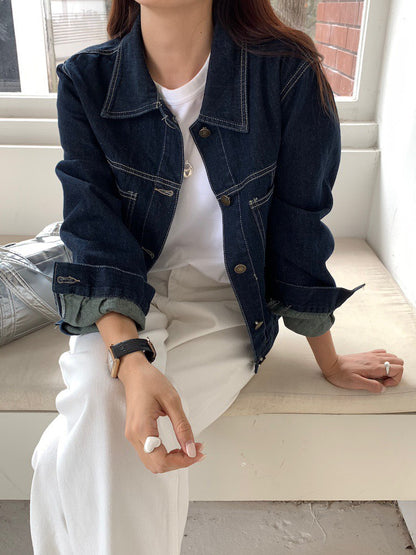 25Dec. 休閒韓chic原色牛仔丹寧外套