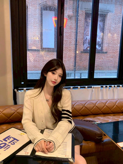 25Sep. 復刻版T.B學院針織背心/開衫 2色2版