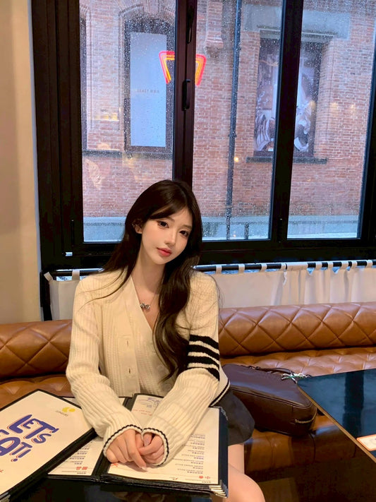 25Sep. 復刻版T.B學院針織背心/開衫 2色2版