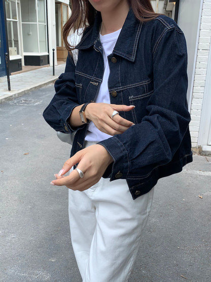 25Dec. 休閒韓chic原色牛仔丹寧外套