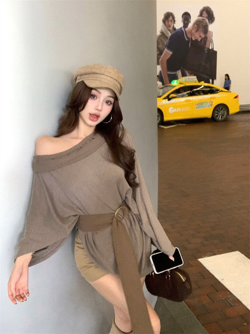 26Jan. 復古美式鬆弛vibe披風罩衣 卡其