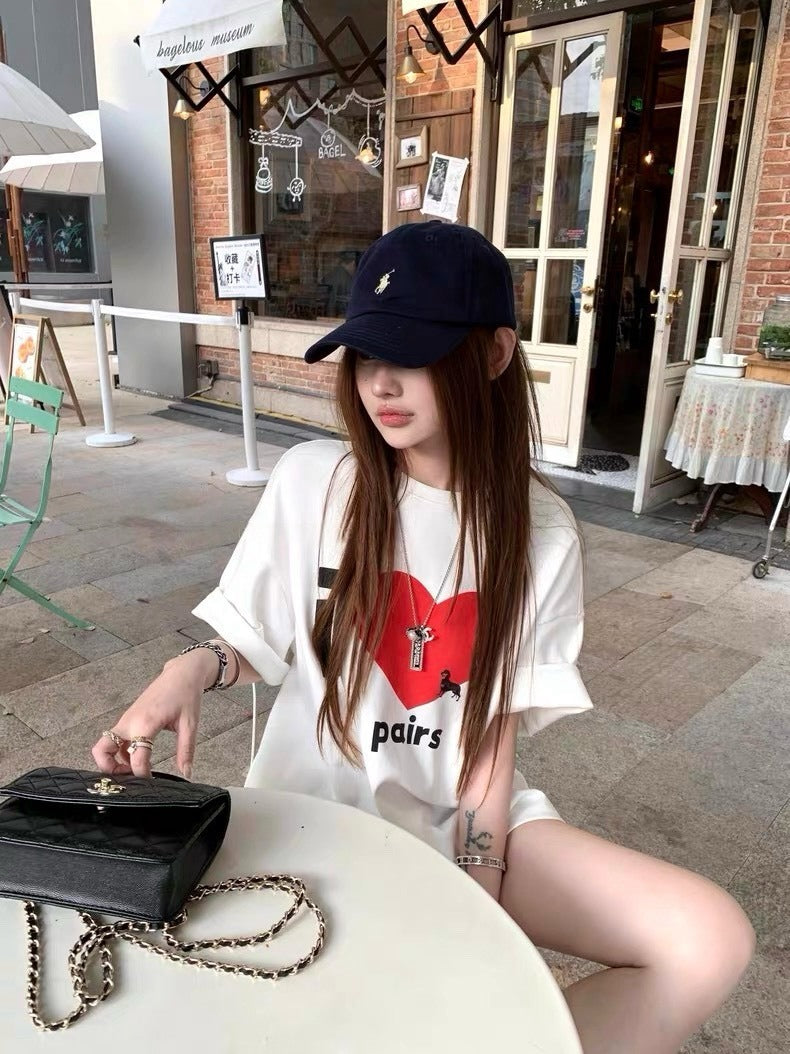 25Oct. “Paris心動”休閒愛心蕾絲上衣