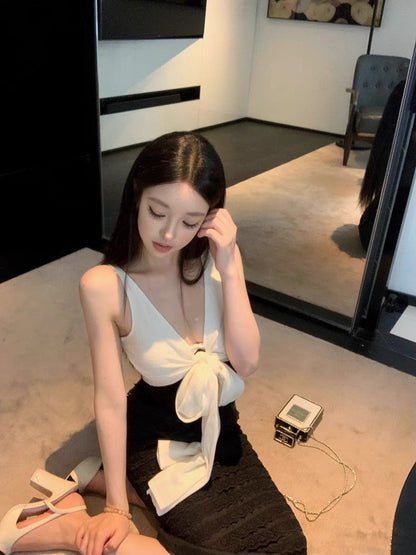 25Aug. 黑標系Ralphlaure*拉芙撞色針織背心