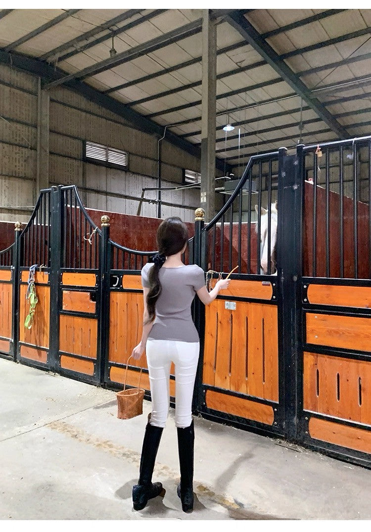 25Sep. 蠻腰慕斯V領豎坑針織上衣 灰