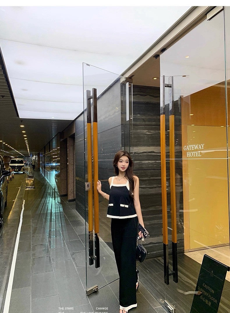 25Sep. COCO靜奢千金黑白撞色背心休閒褲