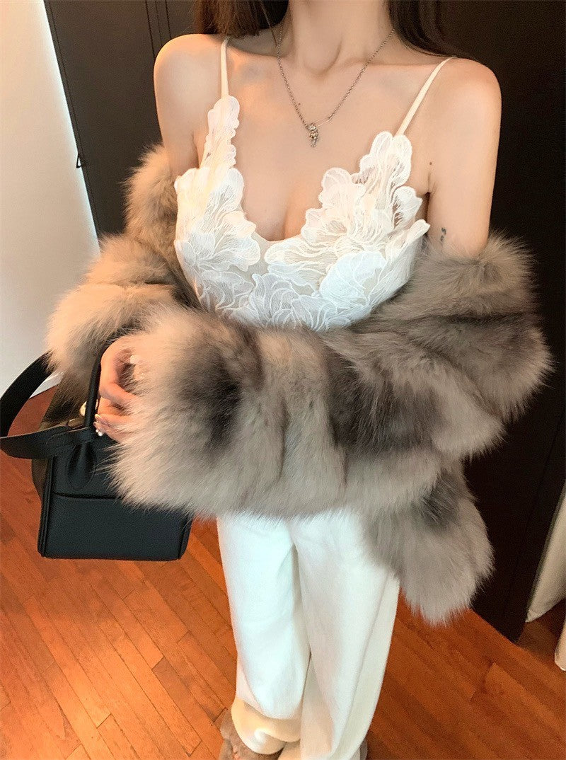 25Jul. 法式氣質花瓣背心開衫兩件套