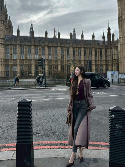 26Jan. 性感雙排金釦小巴鏈條背心 酒紅