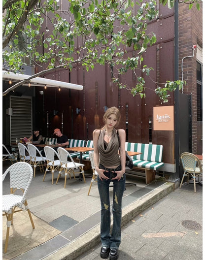 Mar. 野性代碼 美系辣妹蘯領背心 綠