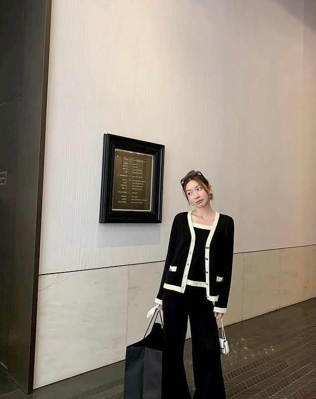 25Sep. 25a小香黑白撞色長款外套