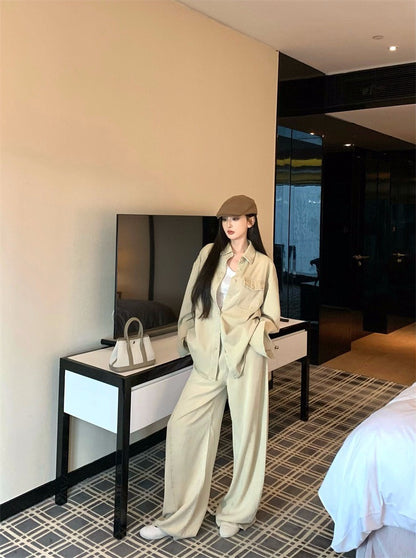 25Nov. Classic腔調卡牛 時髦老錢襯衫休閒褲套裝