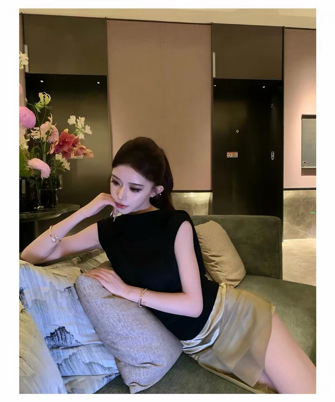 26Sep. 黑金緞影 高奢富家女穿搭outfit