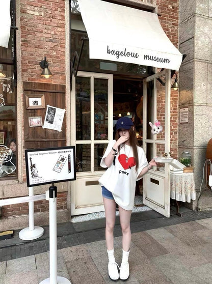 25Oct. “Paris心動”休閒愛心蕾絲上衣