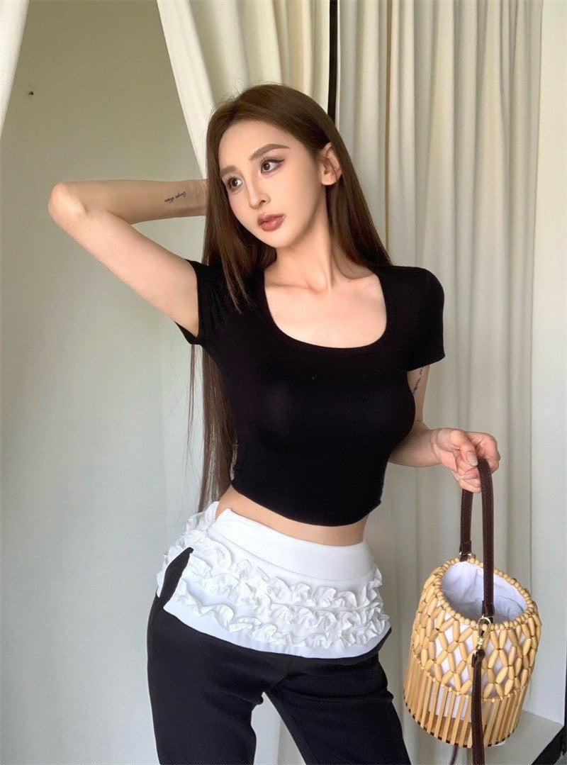 Jun. (加購商品不單售）嗲感居家休閒顯瘦上衣 卡其/黑色