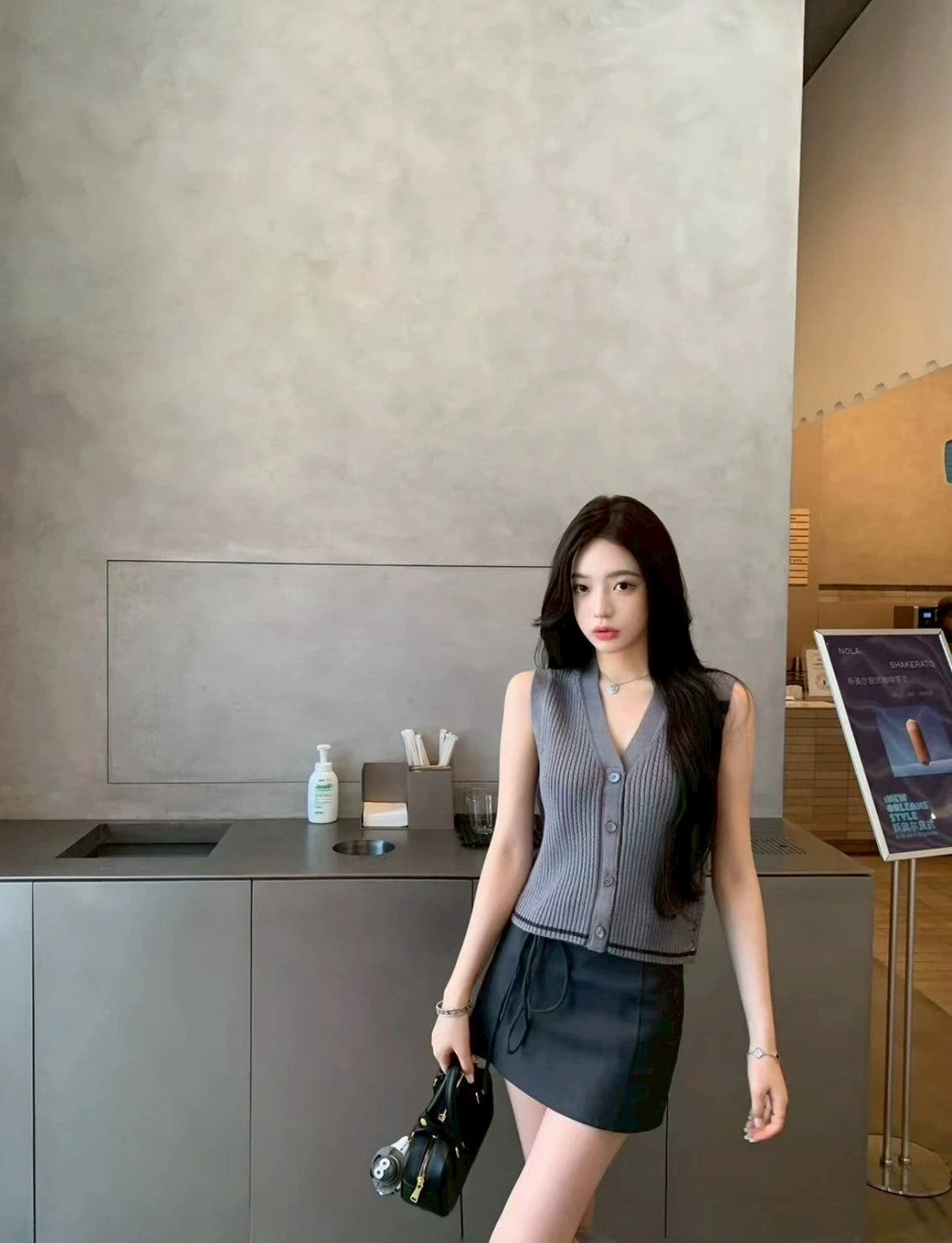 25Sep. 復刻版T.B學院針織背心/開衫 2色2版