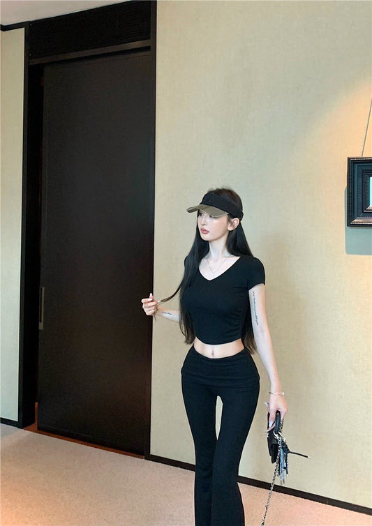 25Jul. 細腰瘦身2.0 新色款歐美套裝 黑