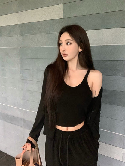 May. Cleanfit 機場休閒溜彎3件套 黑