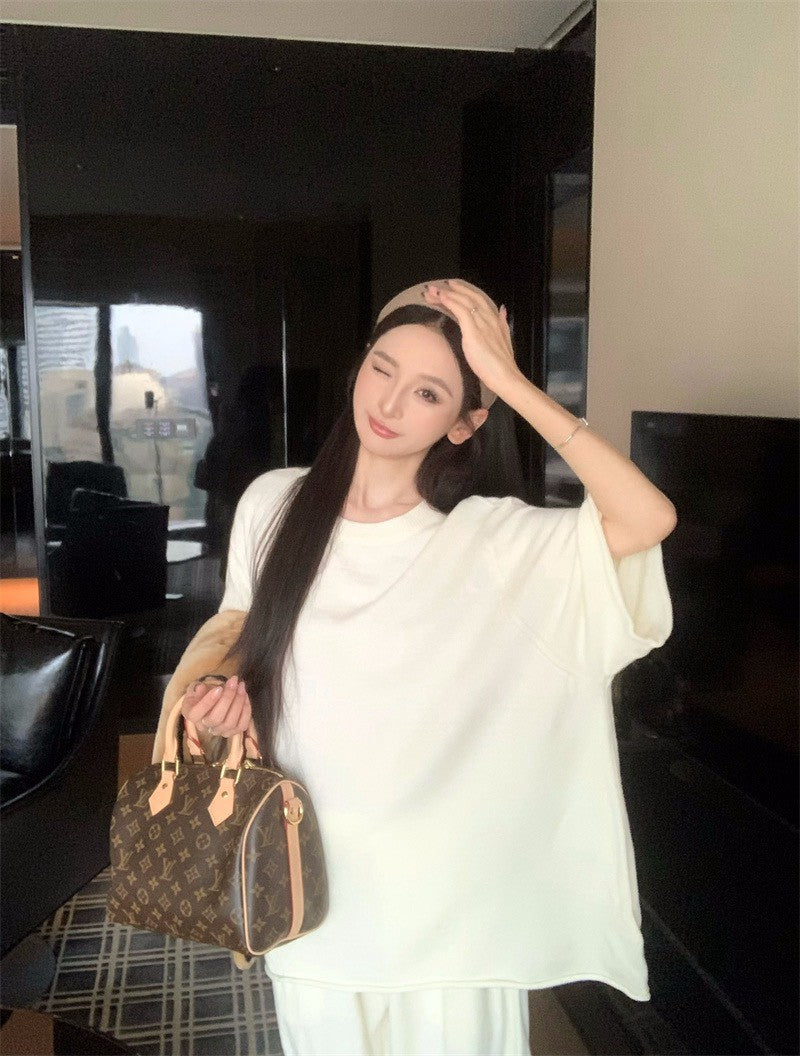 26Jan. Lazy hoodie羊毛雲朵美式過冬套裝 杏/黑灰