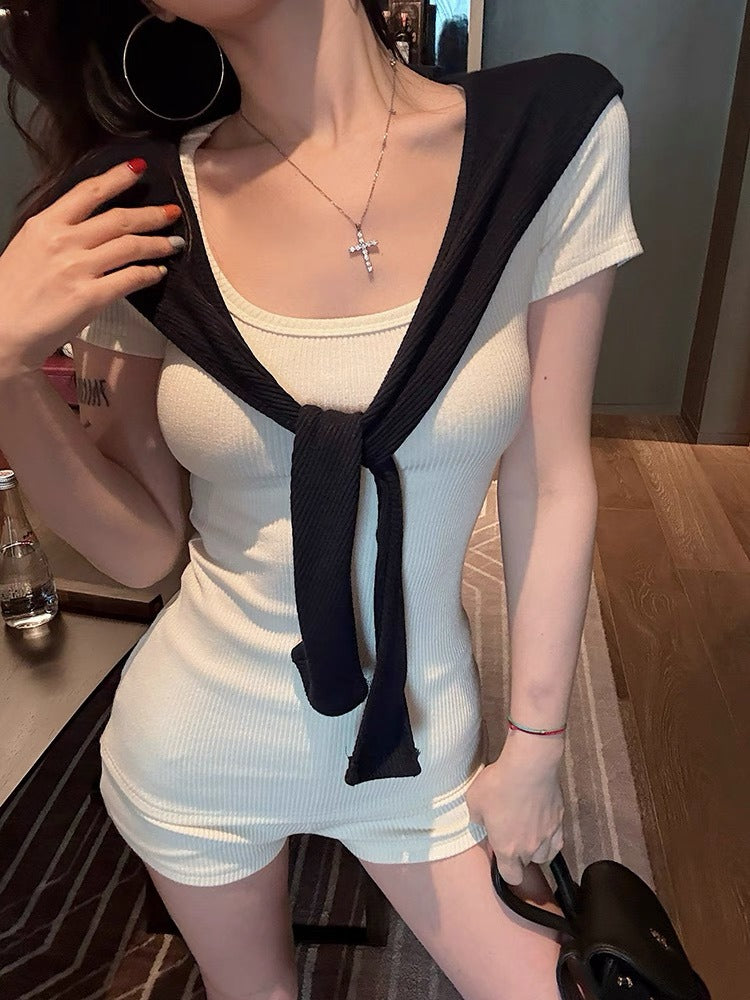 25Oct. 輕熟女簡約通勤3件組套裝 奶油米