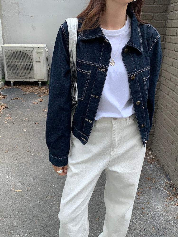 25Dec. 休閒韓chic原色牛仔丹寧外套