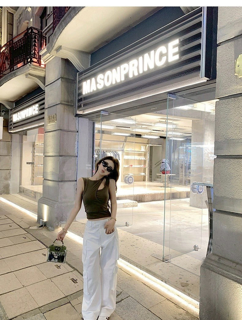 25Aug. Coachella辣妹背心 為音樂節而生！不規則設計感背心 綠