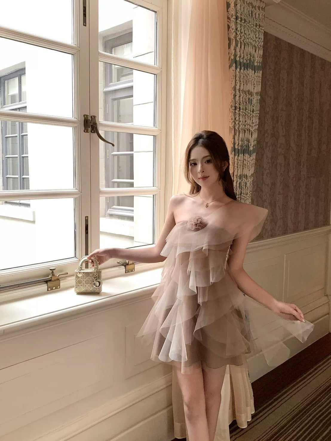 25Oct. 心動muse 滿分氛圍漸變花紗生日裙