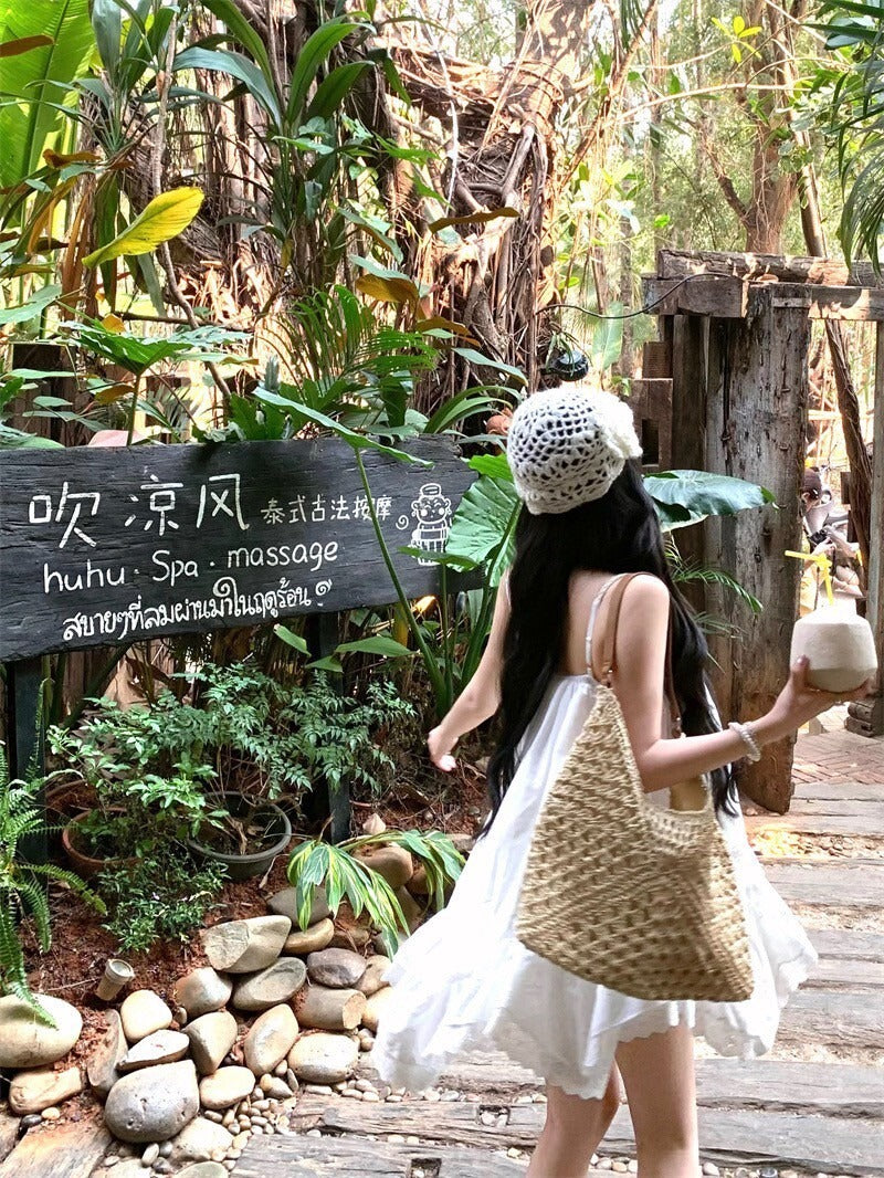 25Oct. 夢幻小白花甜美吊帶公主裙