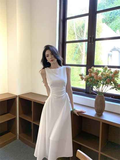 25Oct. 法式新娘裙 優雅修身收腰連身裙 白 2款長度