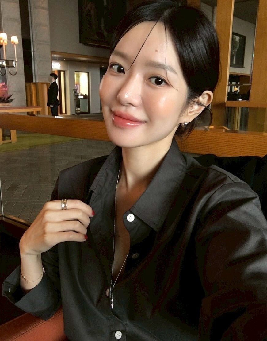 25Sep. 氣質心動 收腰假兩件式中長款襯衫 白/黑