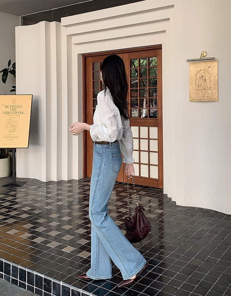 25Oct. 「夢中情褲」琉璃氧氣彈力50p微喇叭褲