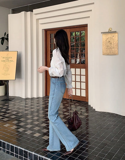 25Oct. 「夢中情褲」琉璃氧氣彈力50p微喇叭褲