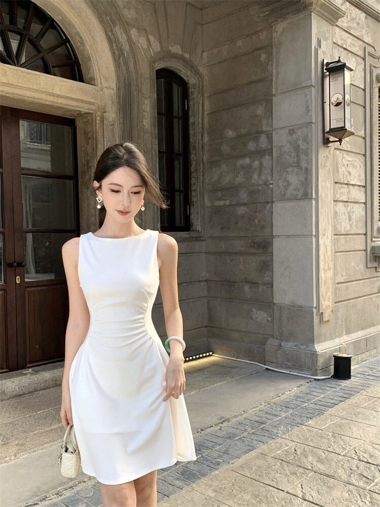 25Oct. 法式新娘裙 優雅修身收腰連身裙 白 2款長度