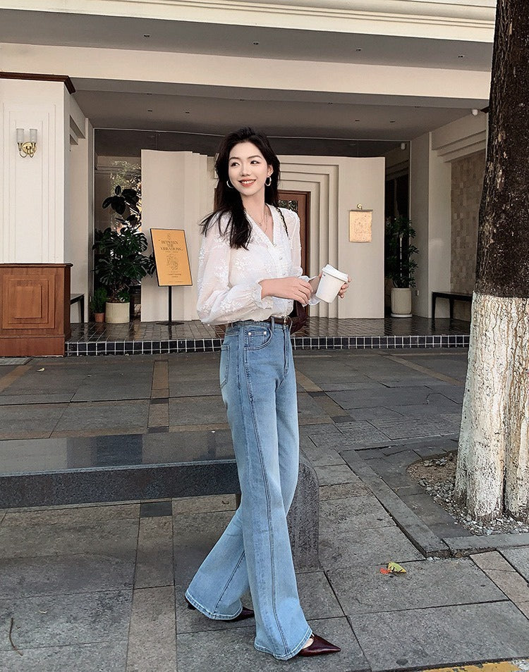 25Oct. 「夢中情褲」琉璃氧氣彈力50p微喇叭褲