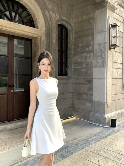 25Oct. 法式新娘裙 優雅修身收腰連身裙 白 2款長度