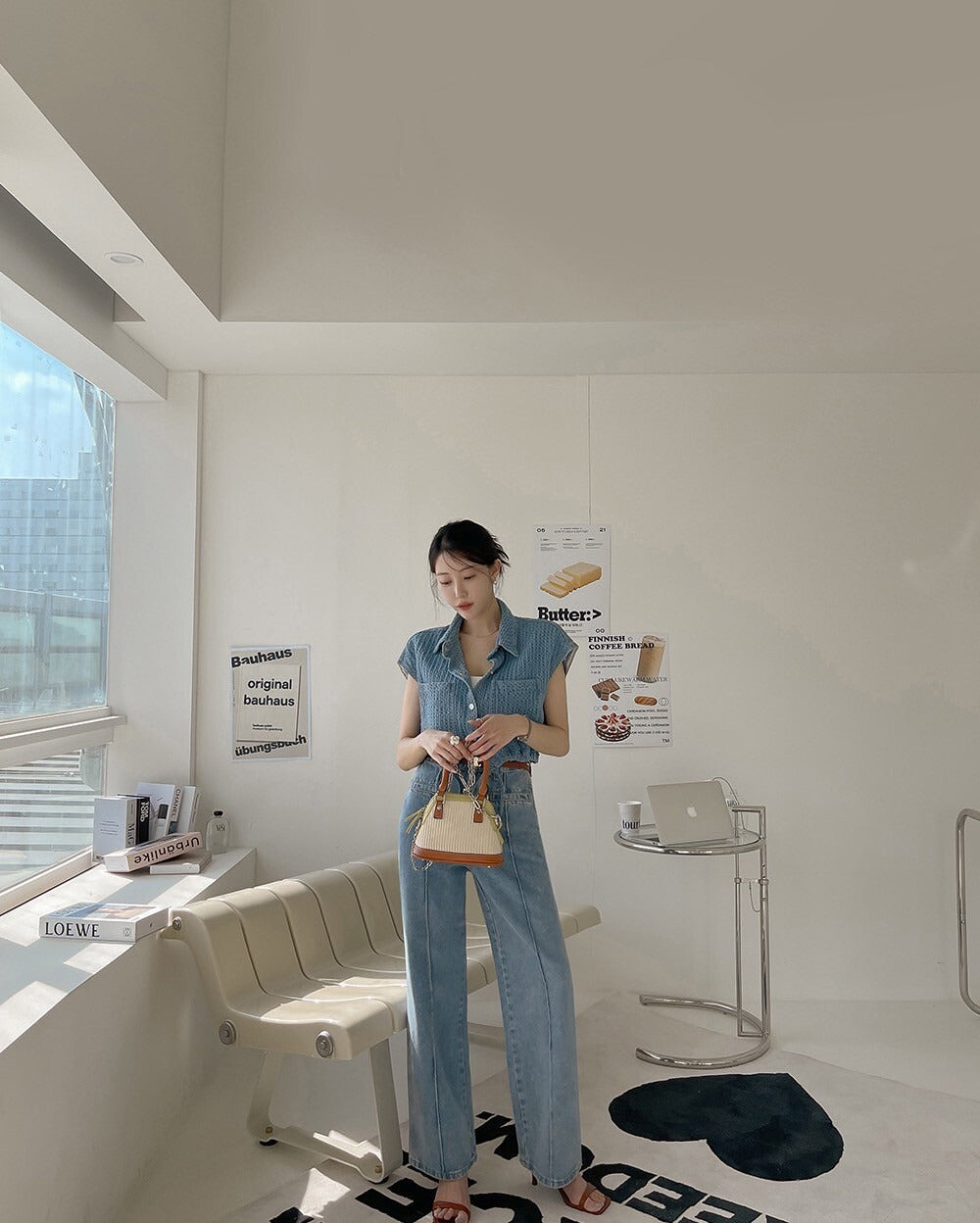 25Sep. 美式復古緹花坎肩收腰馬甲