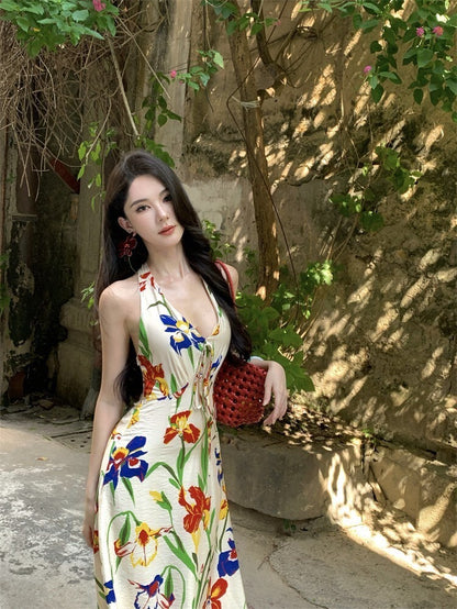 25Oct. 復古港風V領碎花洋裝