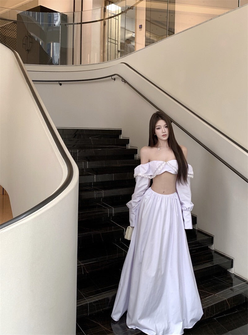 25Oct. 美神易夢玲 藍調時刻度假蝴蝶結上衣/半身裙