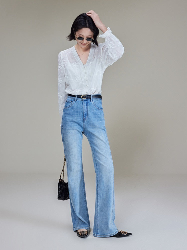 25Oct. 「夢中情褲」琉璃氧氣彈力50p微喇叭褲