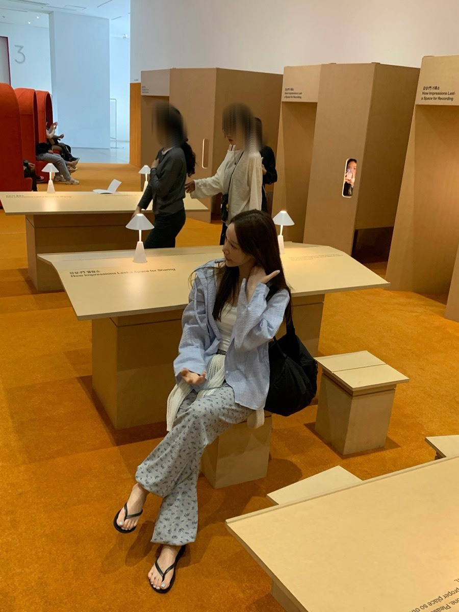 25Oct. 復古韓妞 撞色格紋連帽襯衫外套 淺藍/深藍