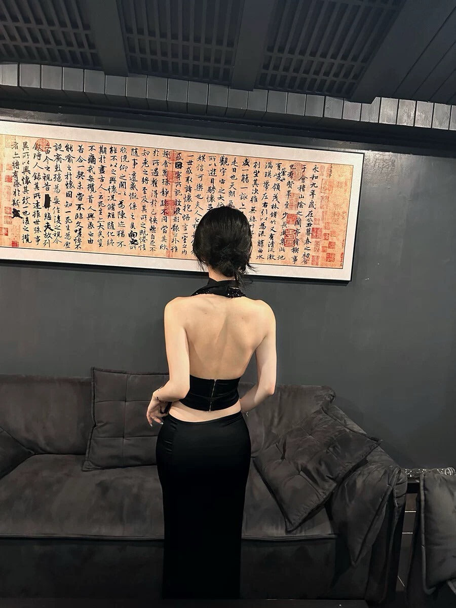 25Oct. 璀璨之夜 性感亮片低V收腰背心