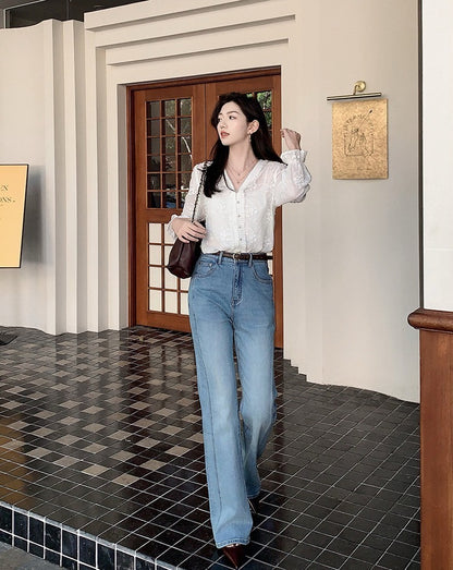 25Oct. 「夢中情褲」琉璃氧氣彈力50p微喇叭褲