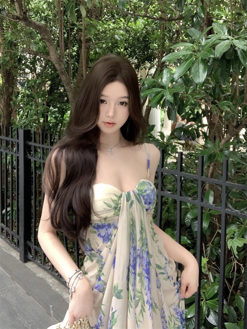 25Oct. 泰蘭德沙灘抹胸吊帶連身裙