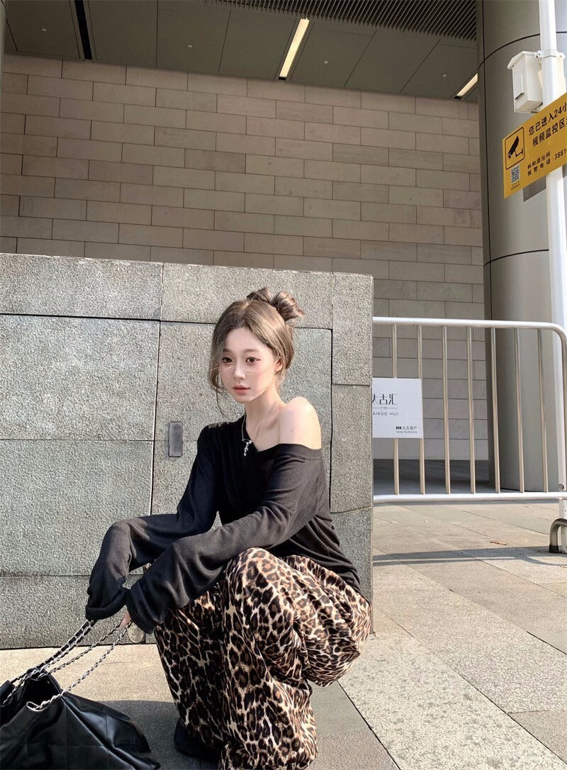 25SS6. 慵懶控 黑色透視感寬鬆上衣