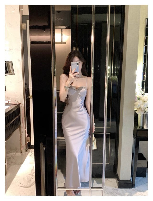 25Oct. Y*L重磅秀款緞面手縫花連身裙