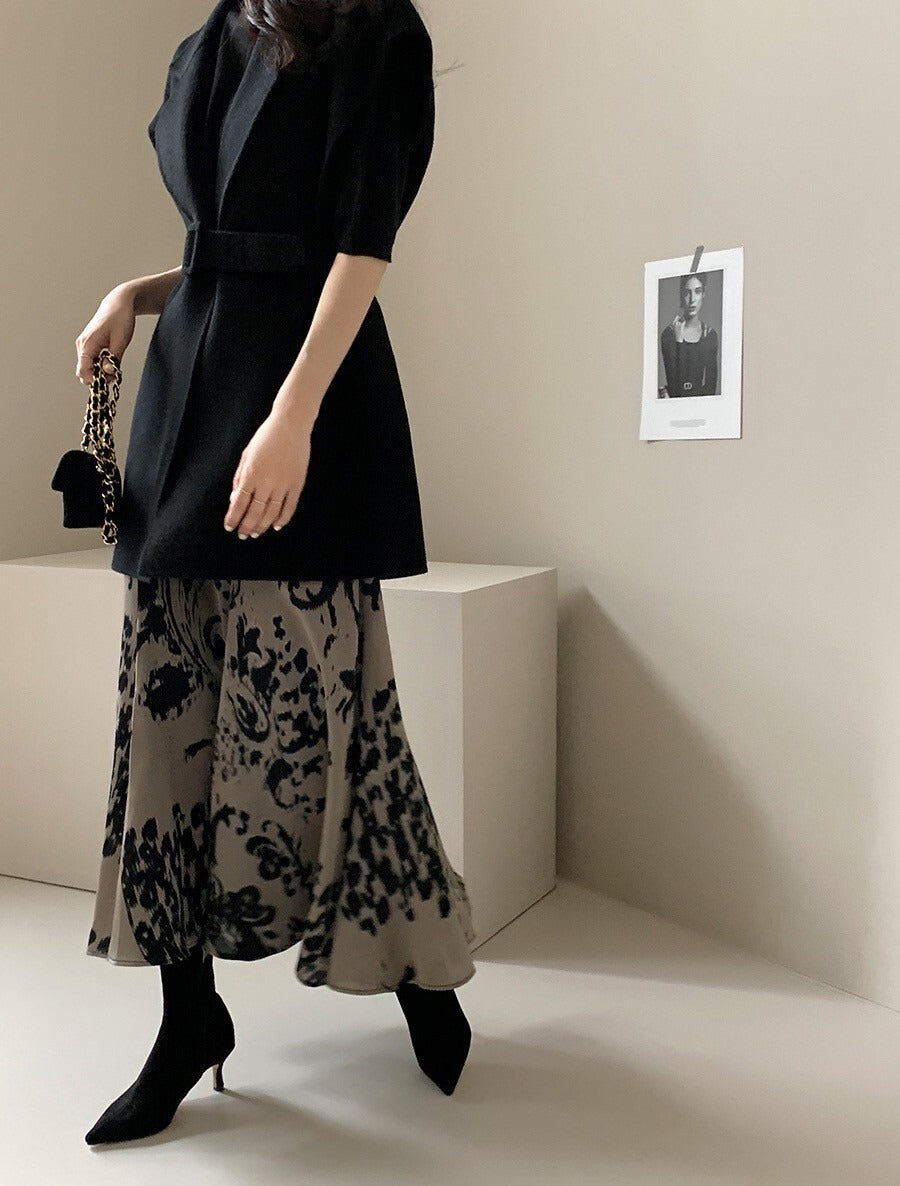 25Sep. 通勤百搭繫帶雙面羊呢外套 卡其/黑