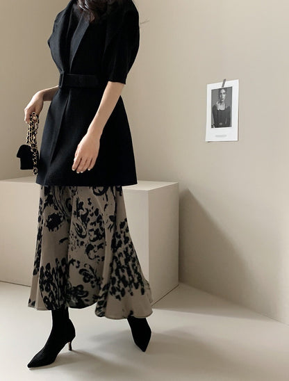 25Sep. 通勤百搭繫帶雙面羊呢外套 卡其/黑